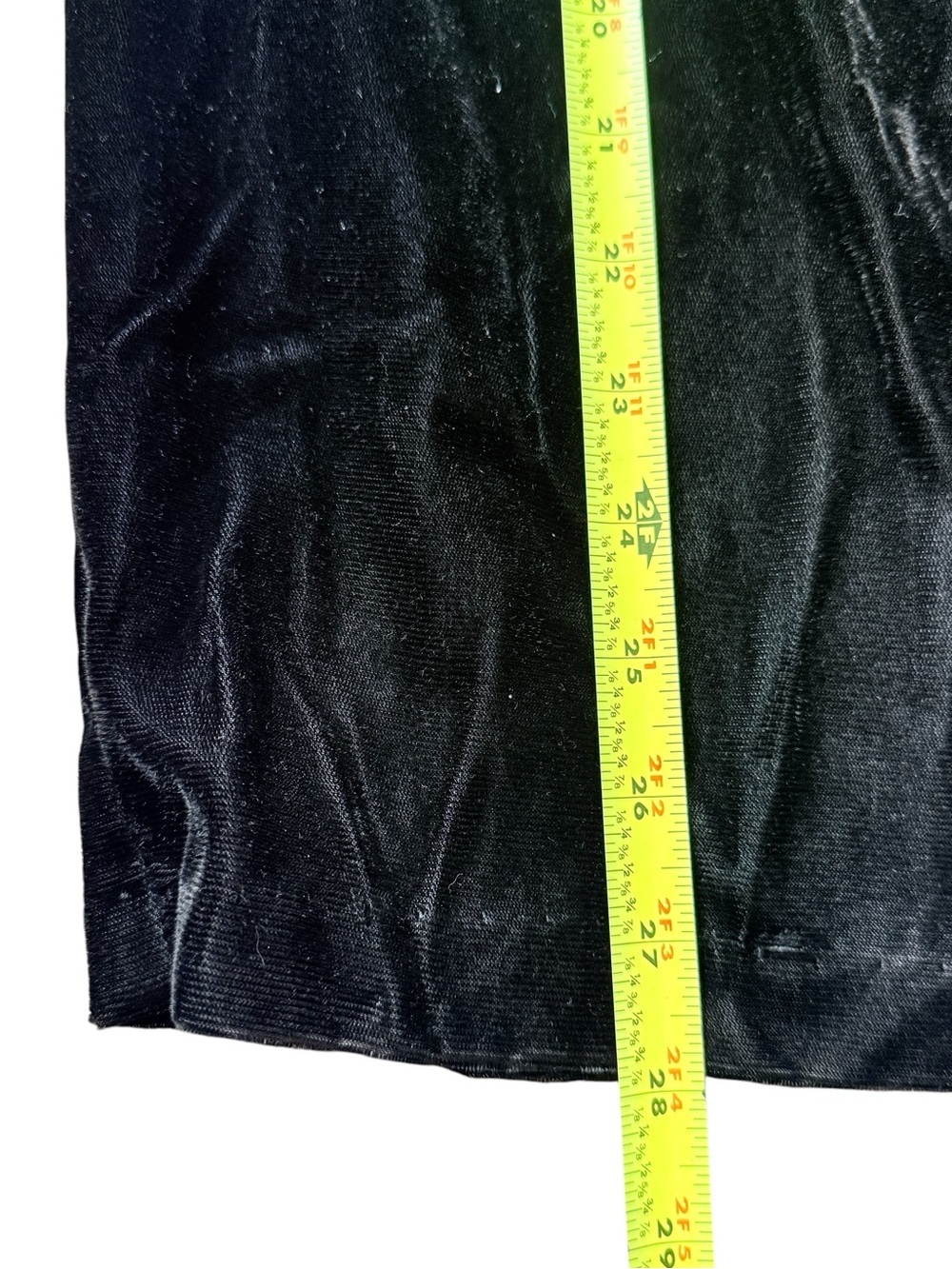 Vintage Roberta Black Velvet Mini Dress 90s Bombshell Spaghetti Strap Party S - Picture 8 of 13